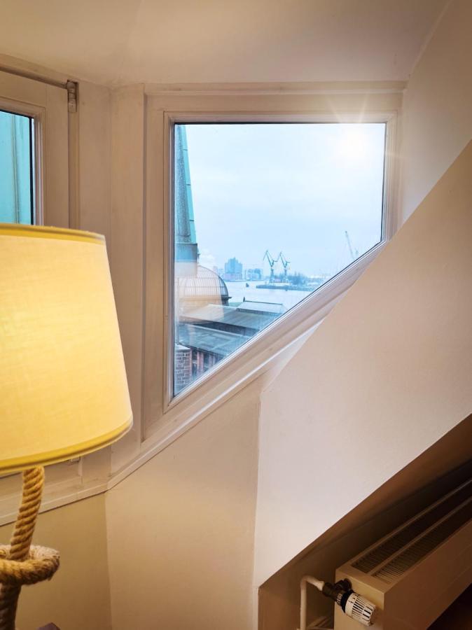 Loft-Panoramablick-Hafen & Elbe! Apartamento Hamburgo Exterior foto