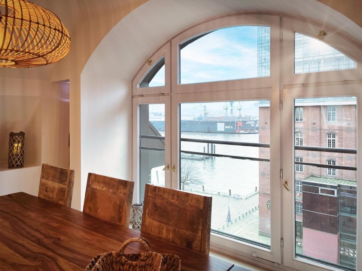 Loft-Panoramablick-Hafen & Elbe! Apartamento Hamburgo Exterior foto